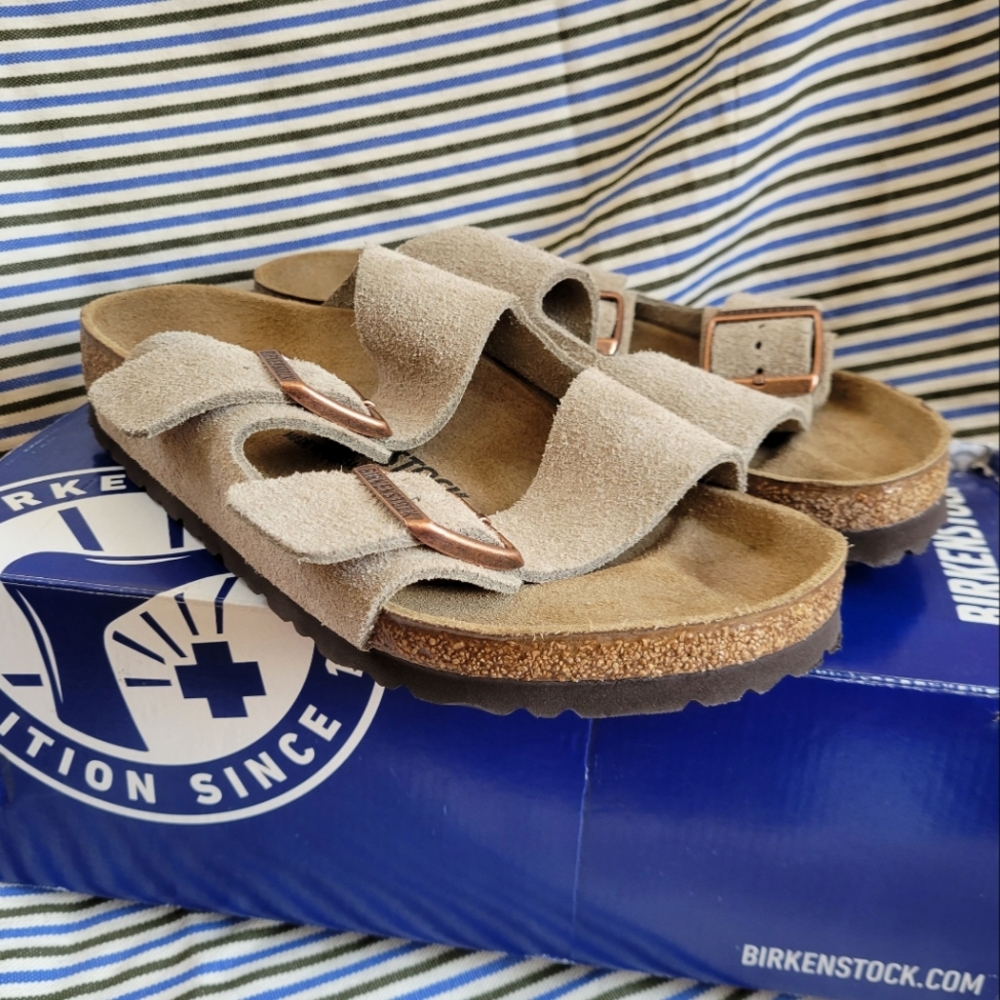 BIRKENSTOCK ARIZONA in Taupe, EU 37 US 6